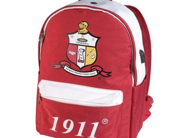 Kappa Alpha Psi USB Backpack – Laptop Bag With Charging Port, Nupe