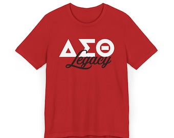 Dreieck-Sigma-Theta Legancy Jersey Kurzarm-T-Shirt
