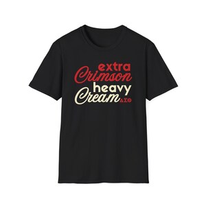 Extra Crimson Heavy Cream Delta Sigma Theta Sorority Fashion Statement T-Shirt immagine 5