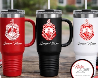 Delta Sigma Theta Crest Tumbler | Personalized Sorority Mug