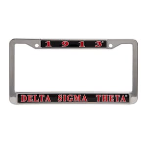 Delta Sigma Theta License Plate Frame