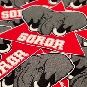 Trunks Up Soror 15inch Chenille Patch
