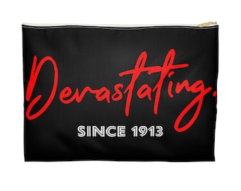 Bolsa de mano para accesorios, diseño de Delta Sigma Theta, ideal como regalo.