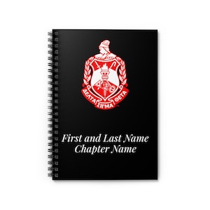 Delta Sigma Theta Spiral Notebook: Custom Journal for Meetings & Convention
