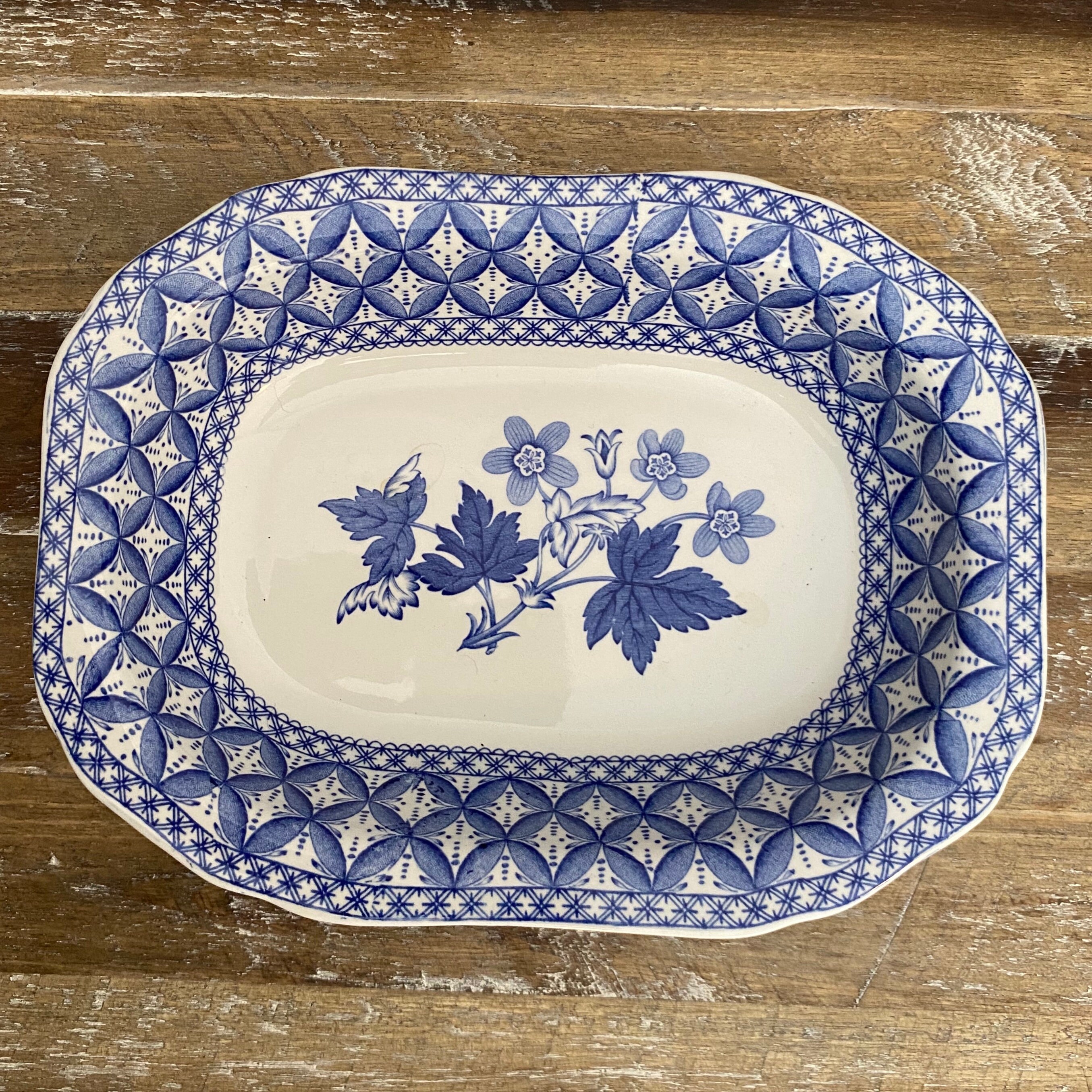 Vtg SPODE GERANIUM 9 Rectangular Vegetable Bowl Classic Etsy