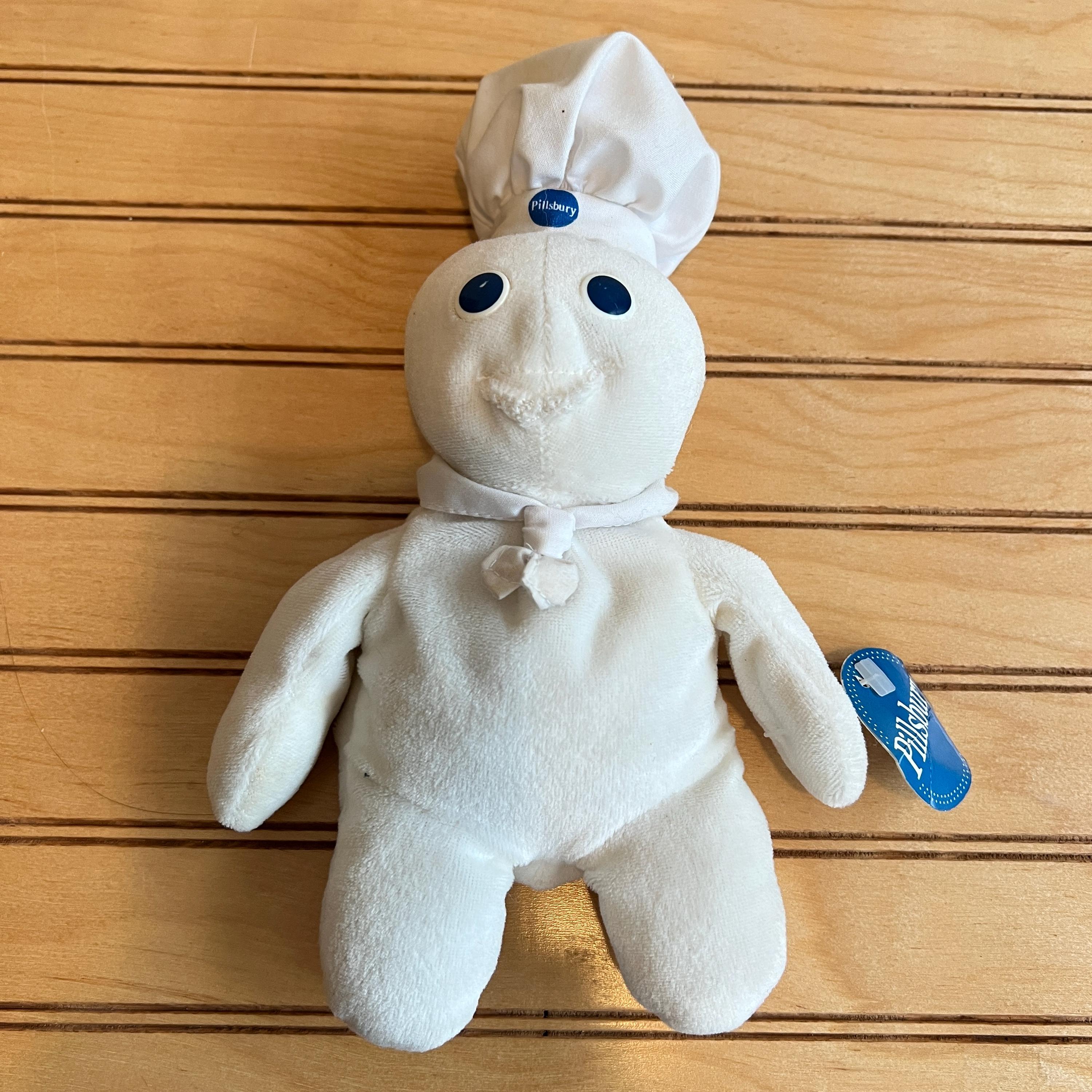 Vintage 1997 Pillsbury Doughboy Stuffed Beanie Kitchen Helper