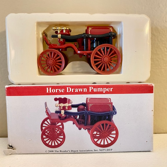 1906 Horse Drawn Pumper Fire Truck Readers Digest 1:64 Scale