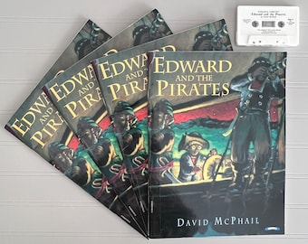 1998 of 1997 Edward and the Pirates by David McPhail Cassette & 4  Copies iSBN 059063905 PB Scholastic, 2-8 Years, Reading Grps, Imagination
