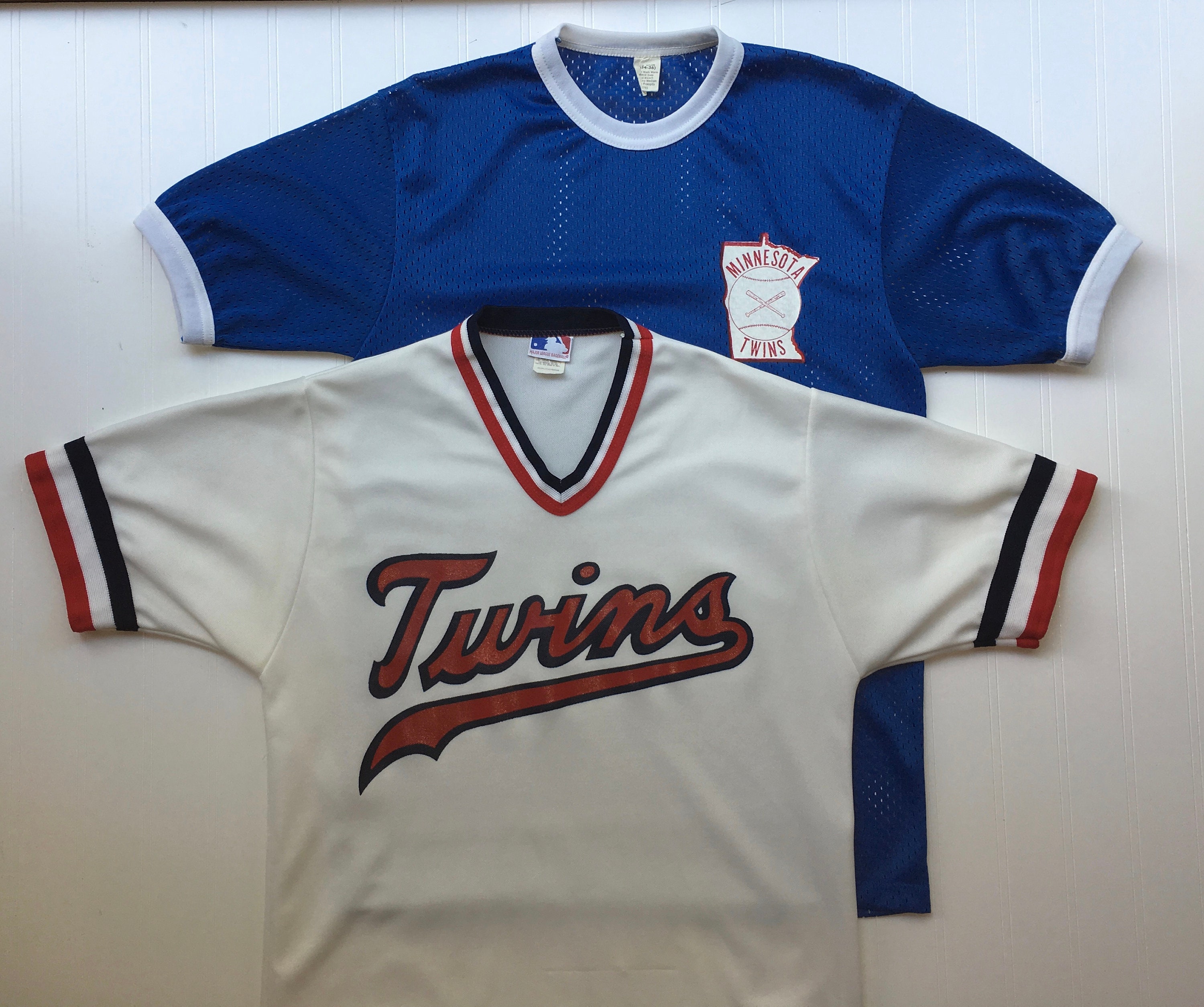 1970s MINNESOTA TWINS Jersey T-shirt Baseball Royal Blue 