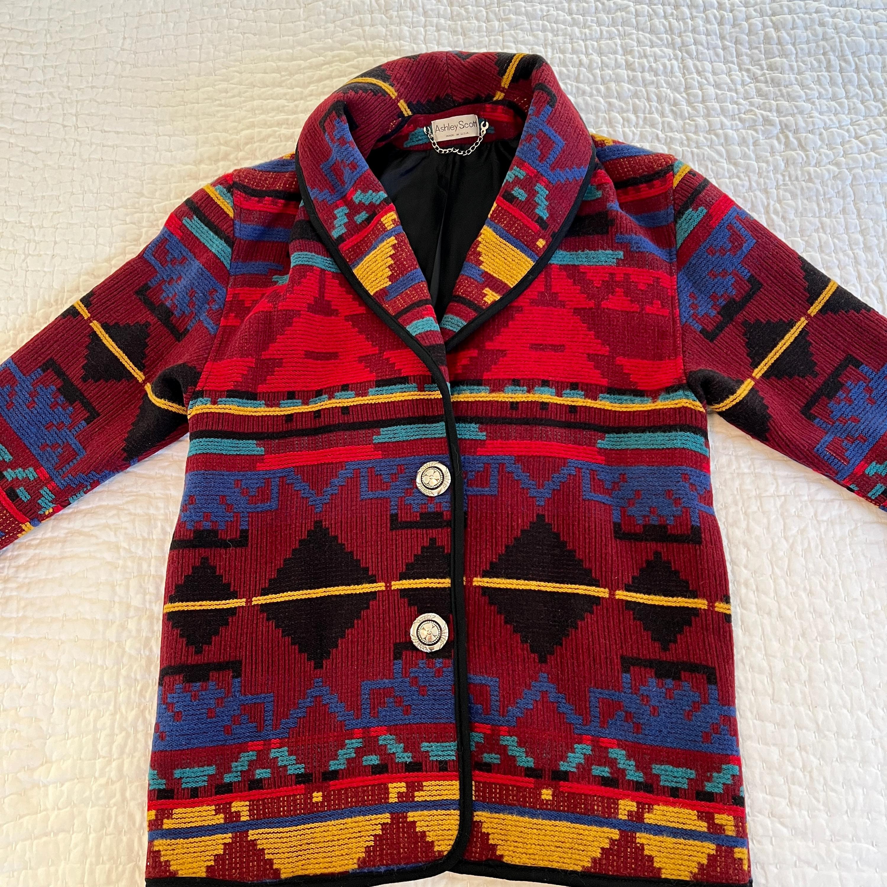 Navajo Blanket Coat Etsy