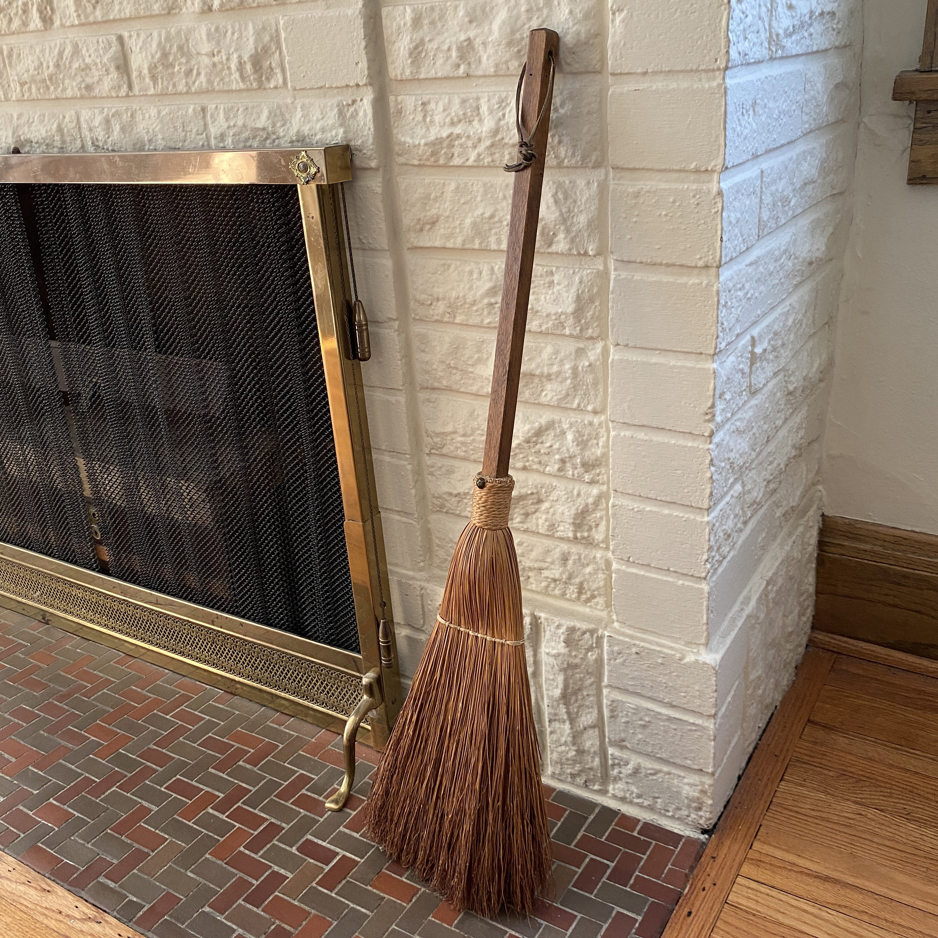 Vintage HEARTH BROOM 32 L Wood Handled Fireplace Etsy