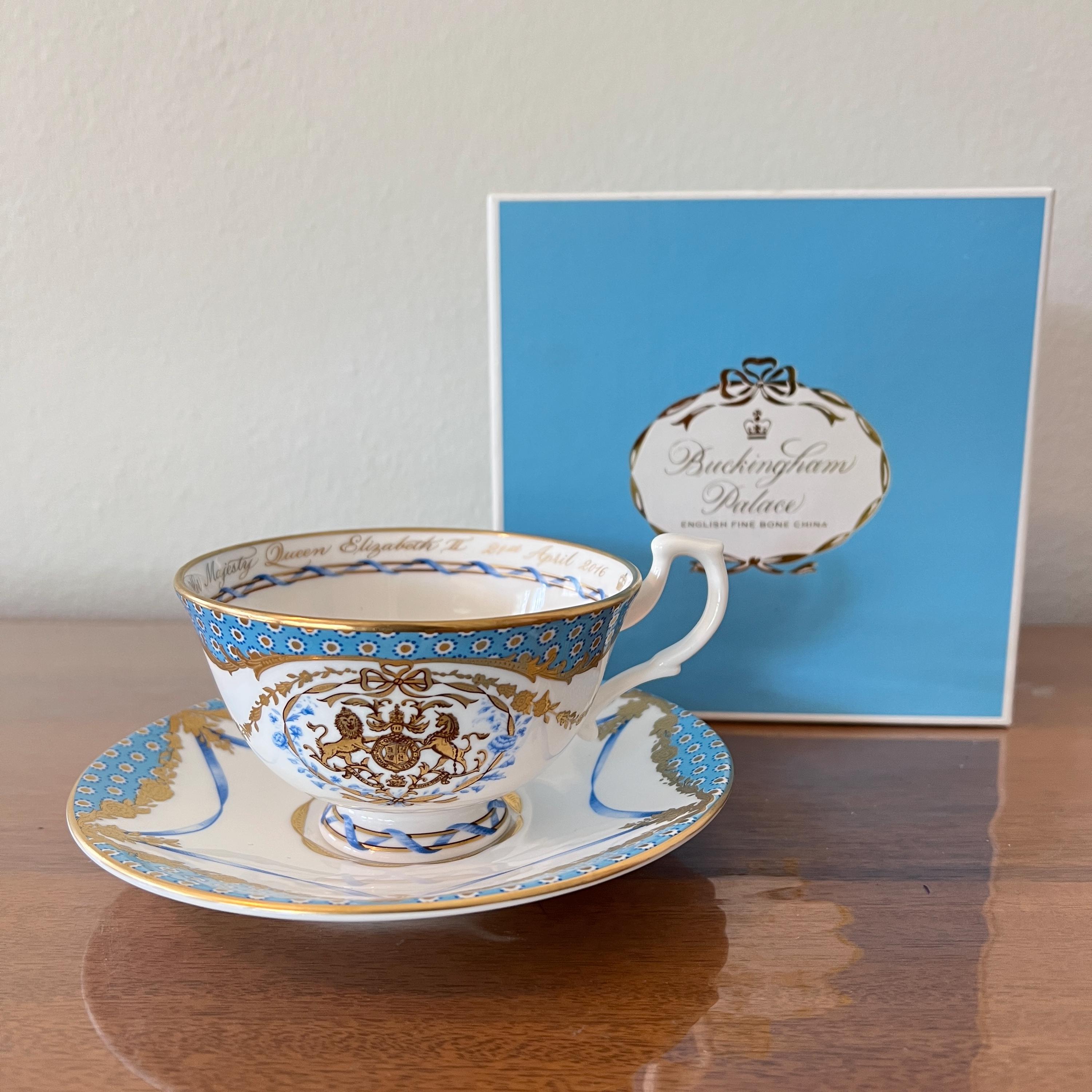 Buckingham Palace QUEEN ELIZABETH II 90th Birthday Tea Cup