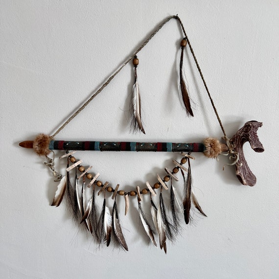 Vtg CEREMONIAL PEACE PIPE Native American Navajo Artist