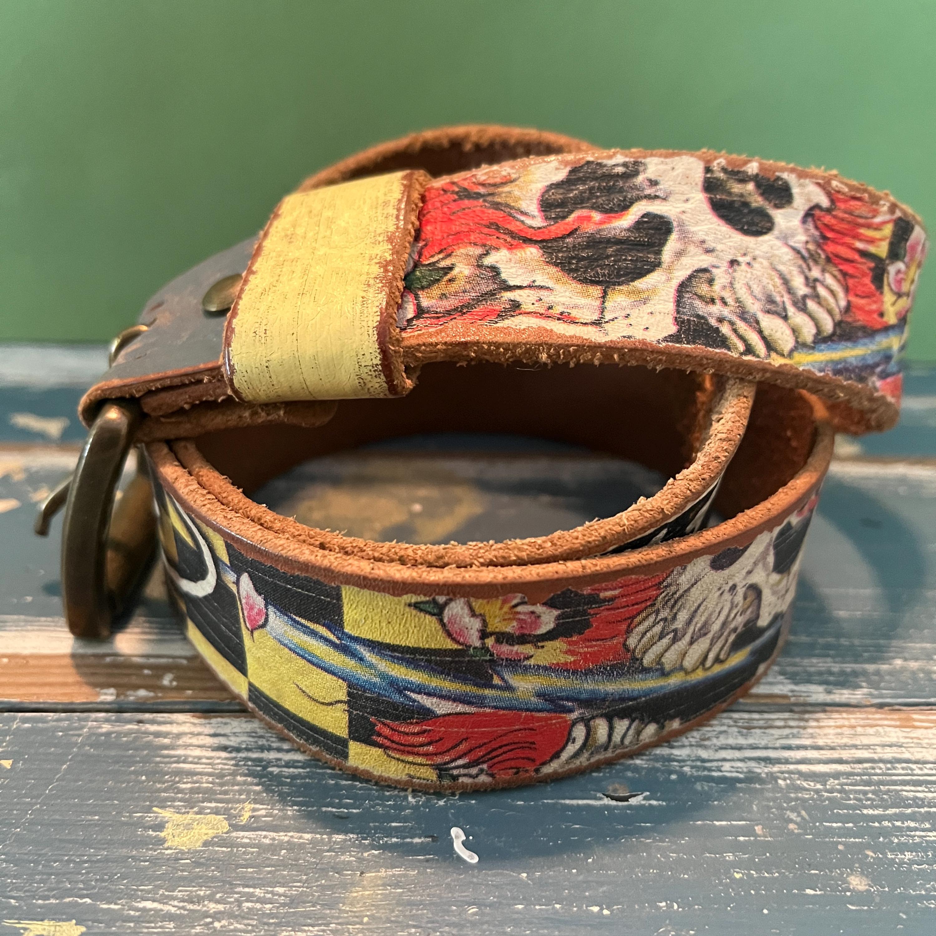 ed hardy leather belt