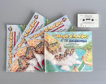 1986 Magic School Bus at the Waterworks by Joanna Cole Illus by B Degen Cassette & 4  Copies iSBN 0590403605 PB Scholastic, RL3 Reading Grp