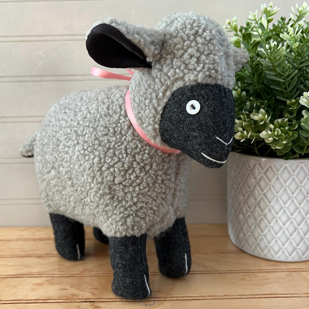 Vintage GOTLAND Sheep Lamb Toy, Country Folk Art Handcrafted by Farm ...