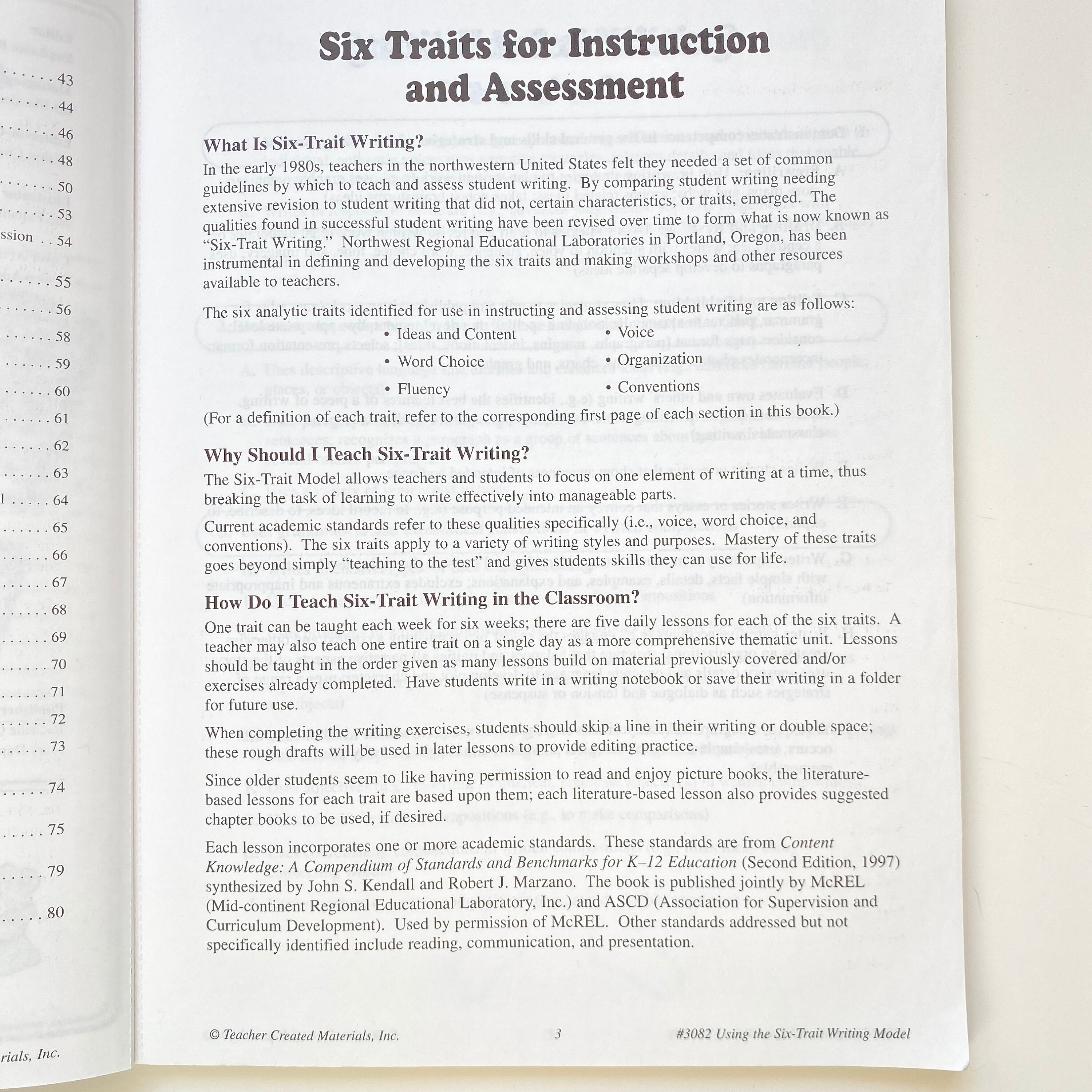 2001 Using the SIX TRAIT Writing MODEL by Tracie Heskett - Etsy