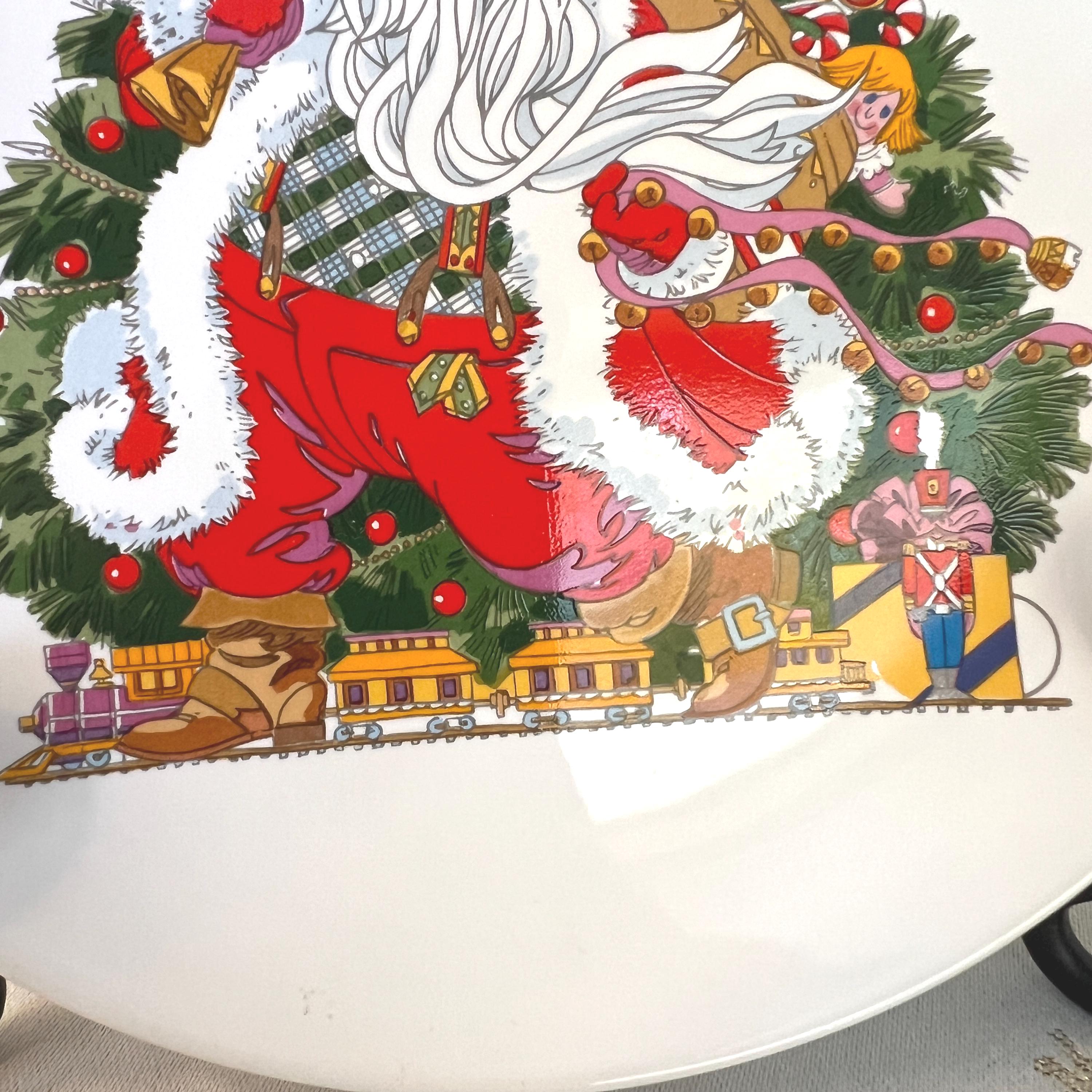 1987 DAYTON'S HUDSON CHRISTMAS Plate, Old World Santa 7 1/2