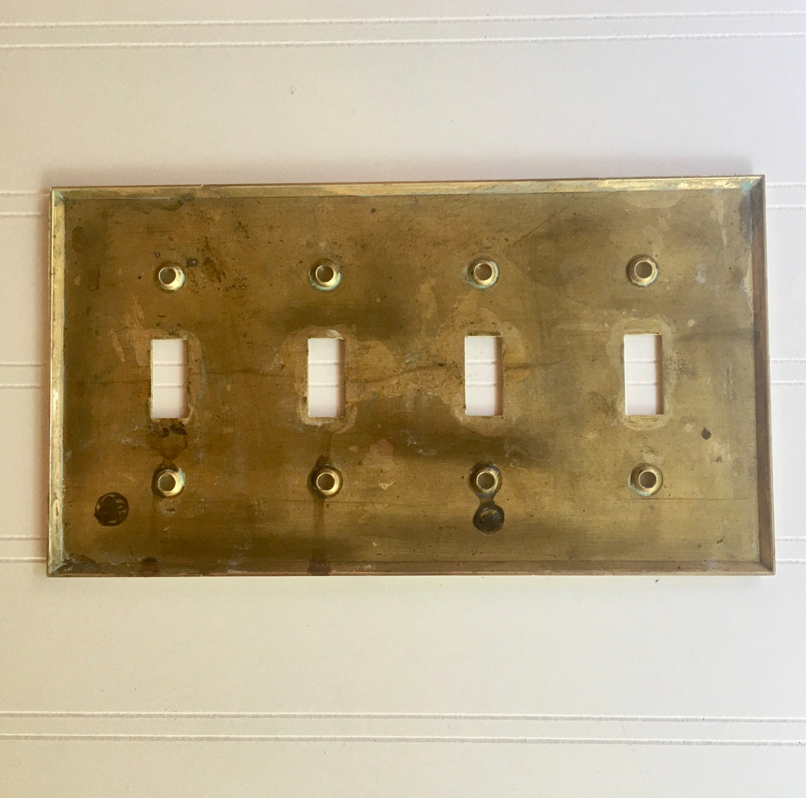 Vintage BRASS Light Switch Plate Covers From 1926 House GE Etsy