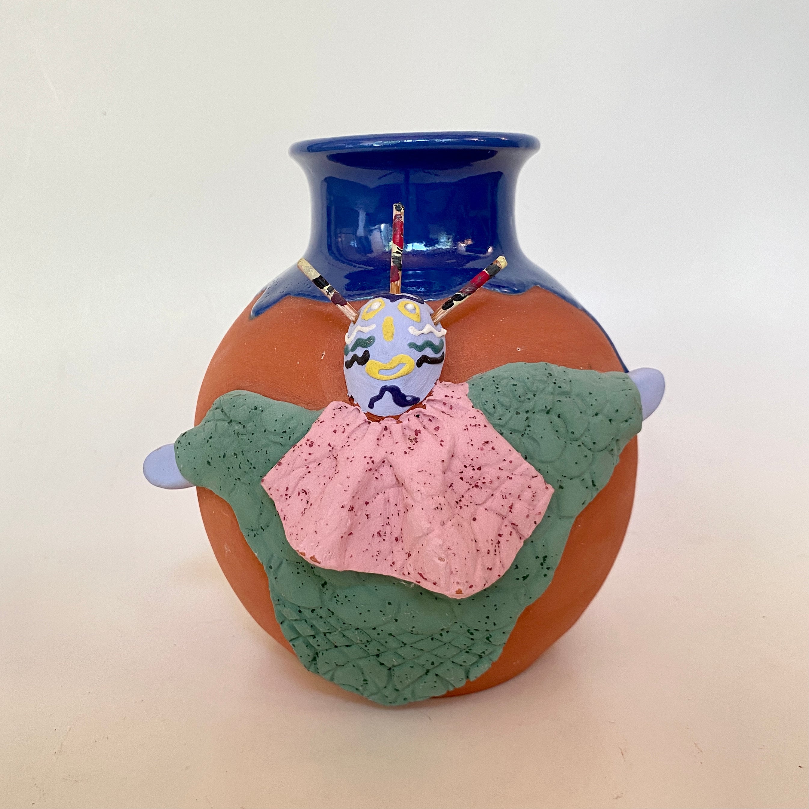 Vintage 1960s Salvador Vasquez Mexican Folk Art Pottery