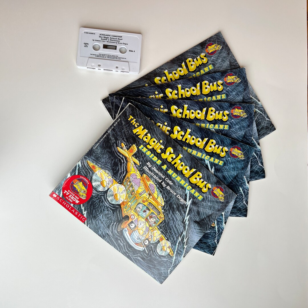 1995 Magic School Bus Inside a Hurricane by Joanna Cole Illus by B ...