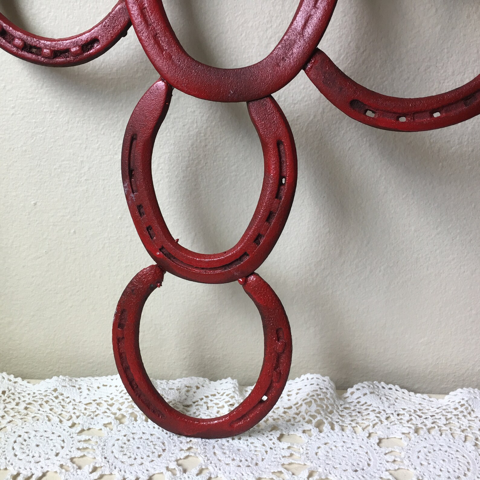 Vintage Iron Horseshoe Cross Rustic Country Western Cross Etsy