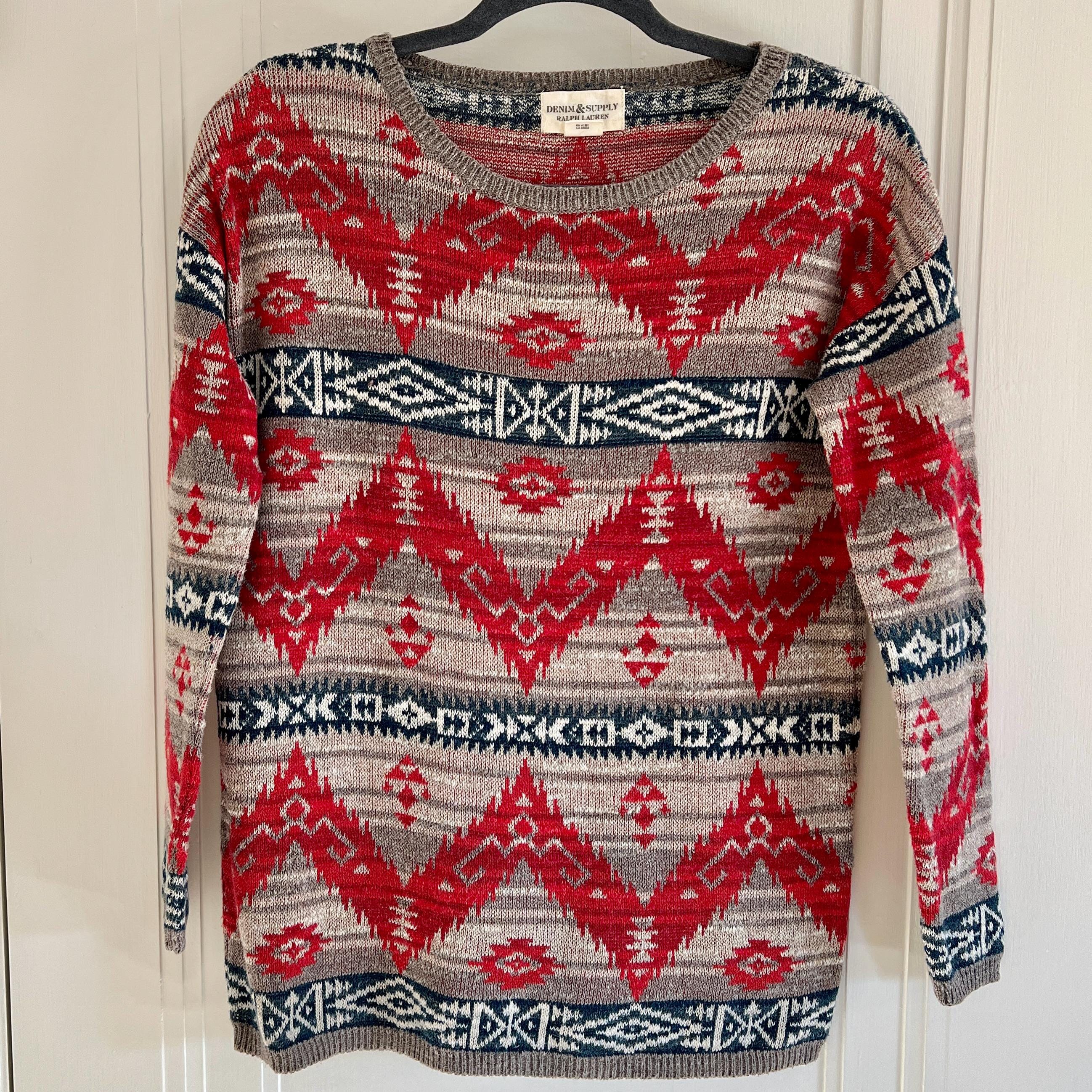 Ralph Lauren Indian Sweater - Etsy