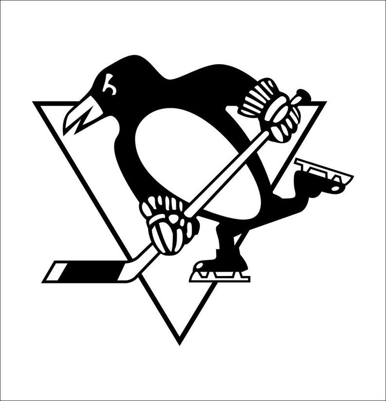 NHL Pittsburgh Penguins Vinyl Decal Laptop Car Window Etsy