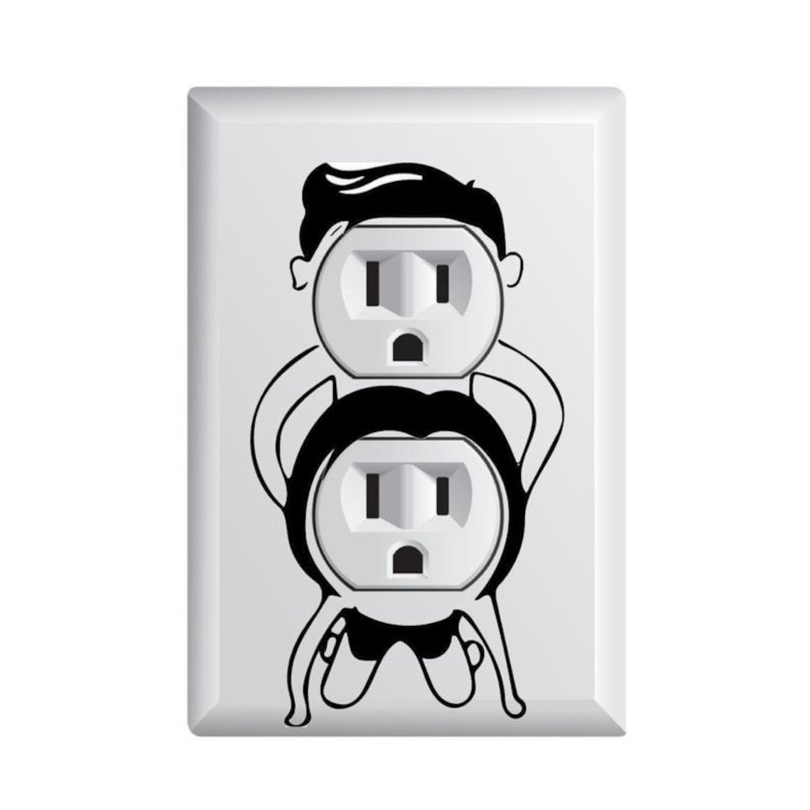 Funny Outlet cover FREE SHIPPING decal vinyl decal laptop Etsy