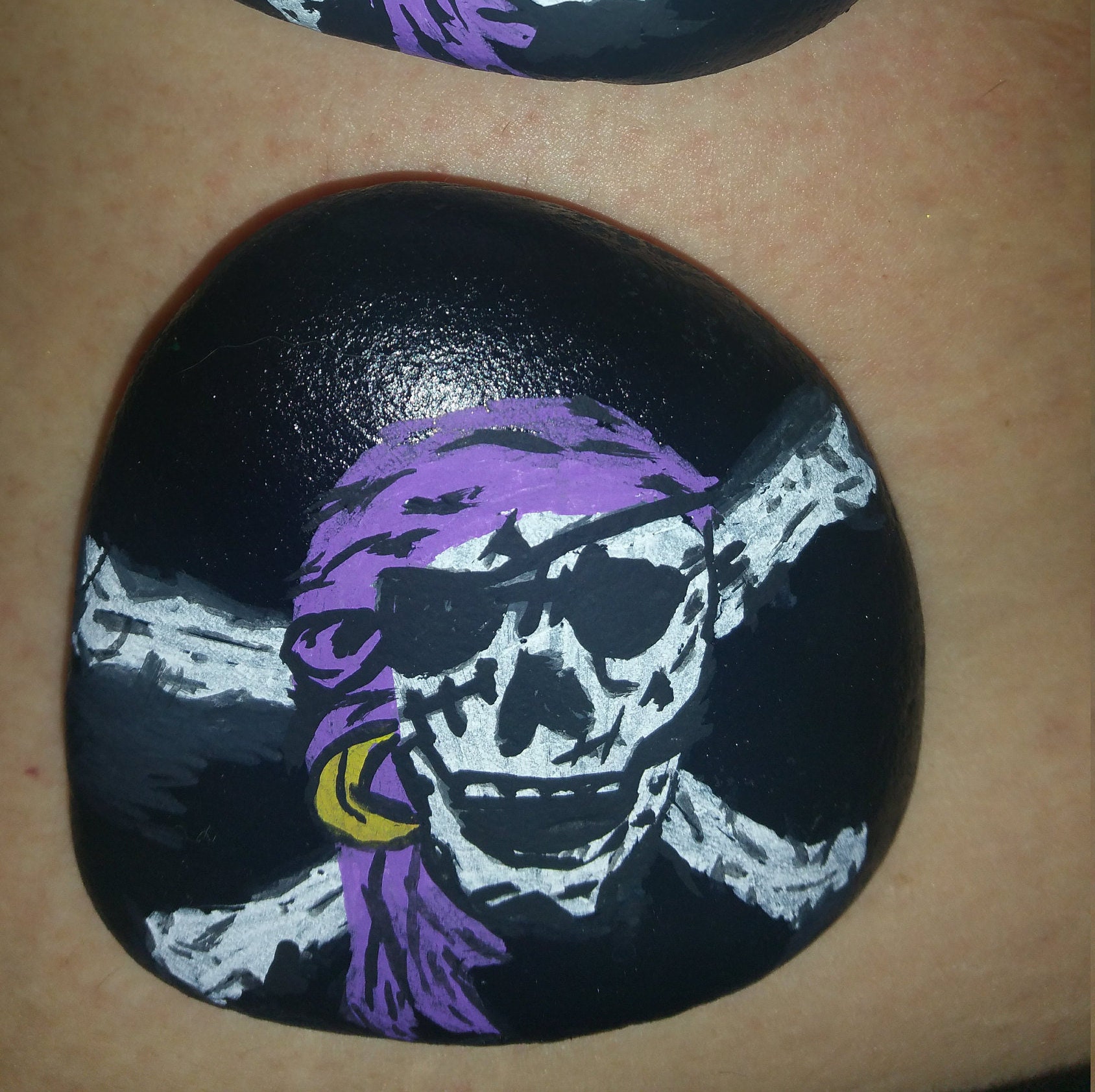 Pirate Painted Rock Halloween Pirates OOAK Art Painting Etsy