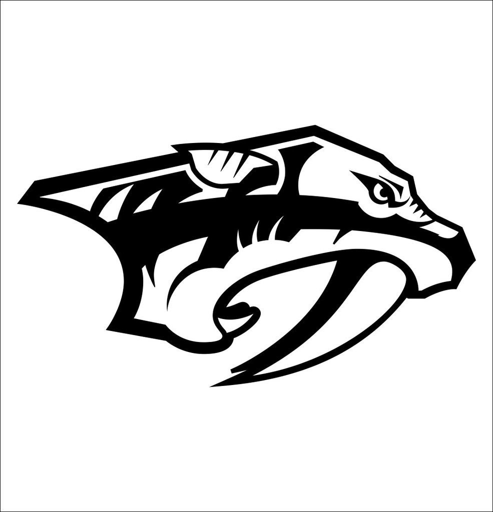 NHL Nashville Predators hockey vinyl decal laptop car | Etsy