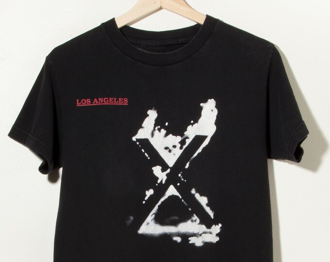 90s Vintage X Band Los Angeles Tshirt Distressed Punk Heavy Etsy