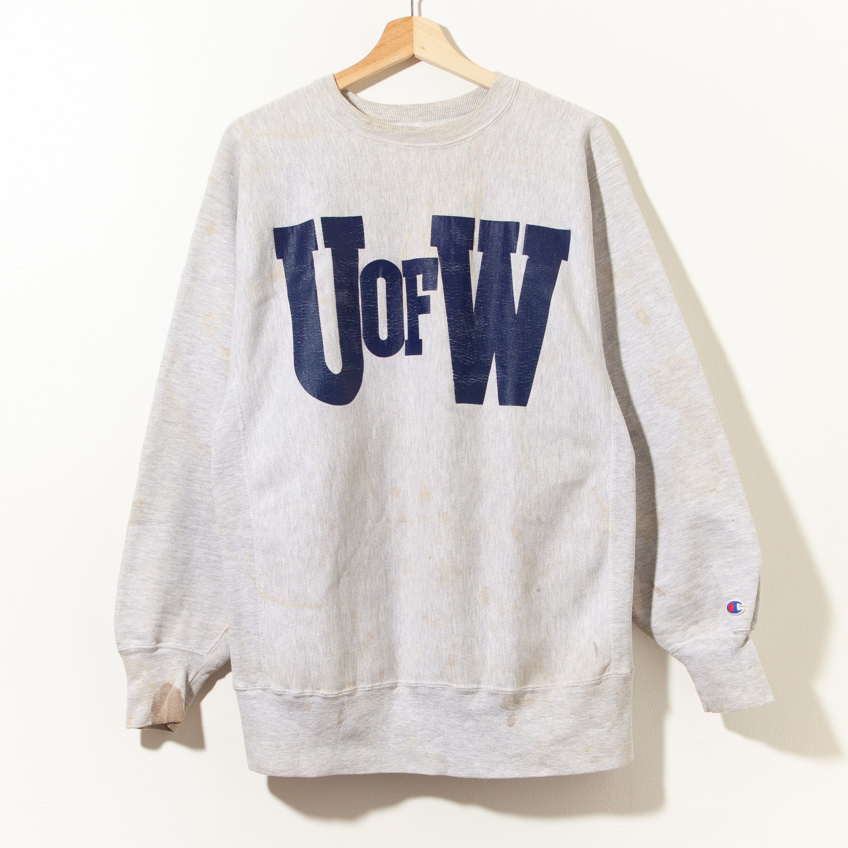 Vintage 1990s Champion University of Washington Reverse Weave Crewneck Sweatshirt Made in USA