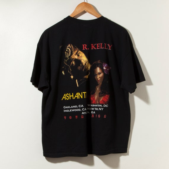 Vintage 1990s R. Kelly T-shirt Chocolate Factory Tour Ashanti Rap 