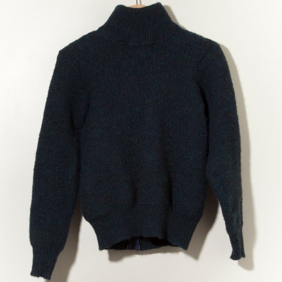 Vintage 1980s LL Bean Virgin Wool Sweater Full Zi… - image 2