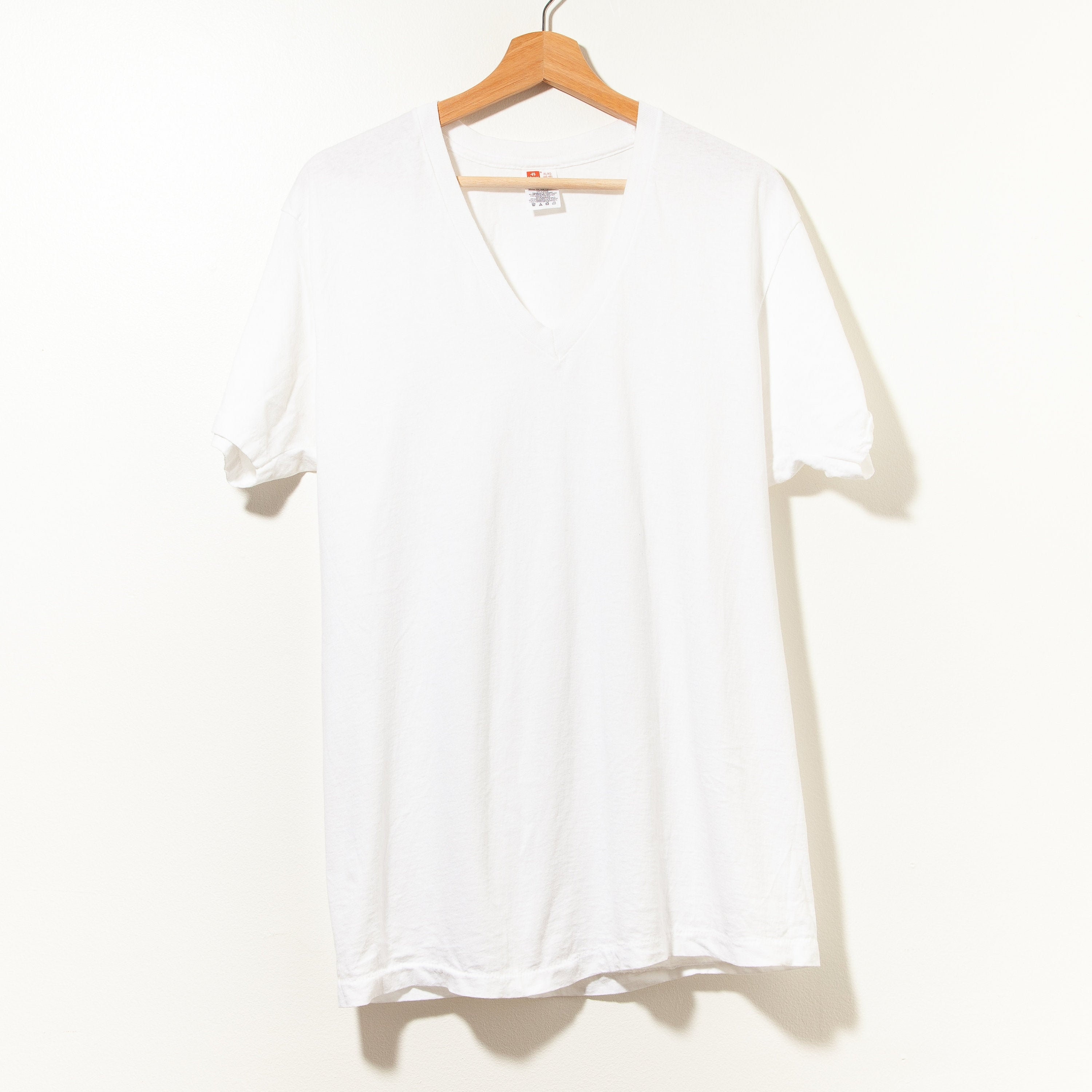 90s Vintage Blank White Single Stitch 