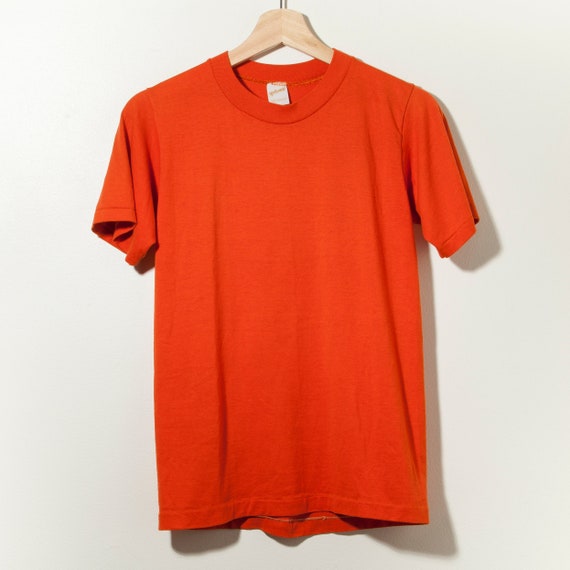 70s Vintage Single Stitch Blank T-shirt Made in USA Burnt - Etsy Ireland