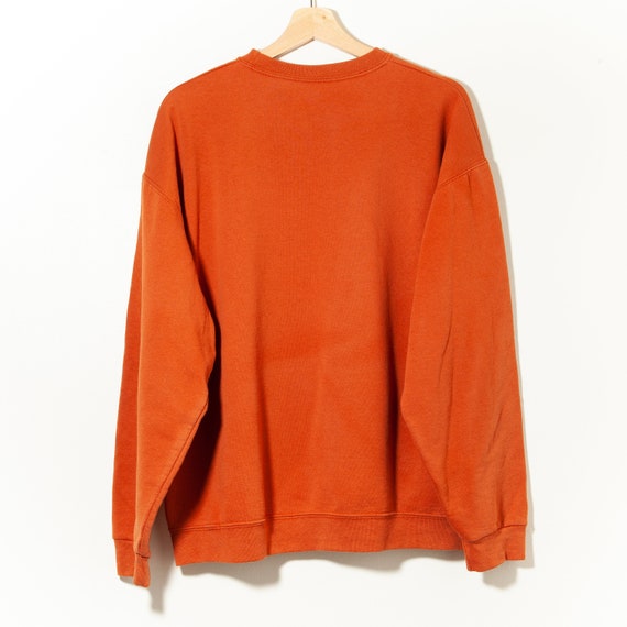 Vintage Y2K Distressed Sun Faded Crewneck Sweatshirt Burnt Orange Worn to  Perfection