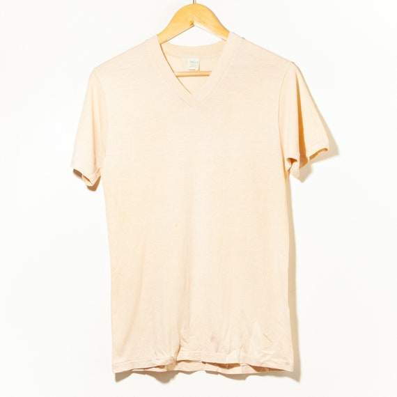 1960's Medium Vintage Mayo Spruce Single Stitch V-