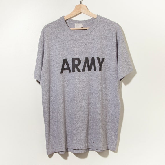 80s Vintage Army T-Shirt Single Stitch 