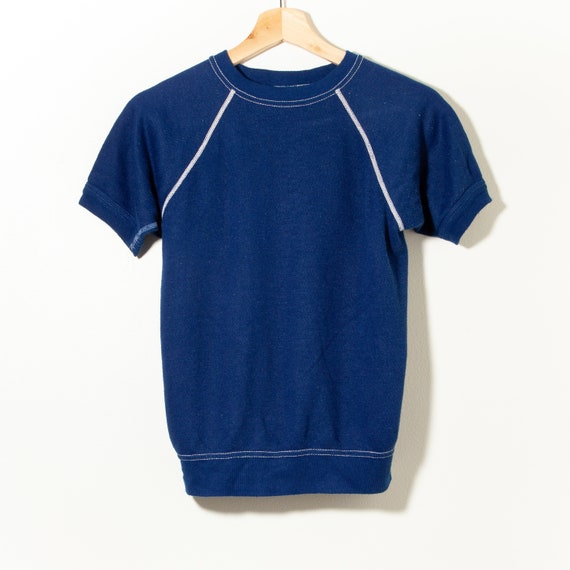 60s Vintage Raglan Short Sleeve Crewneck Sweatshir