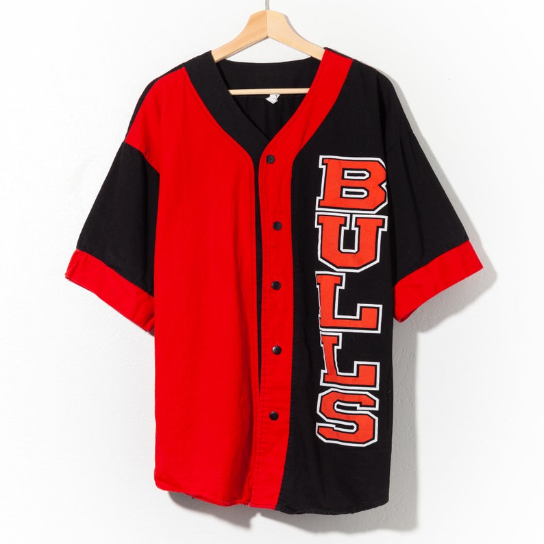 Vintage 1990s NOS Chicago Bulls Baseball Jersey Short Set Made in USA