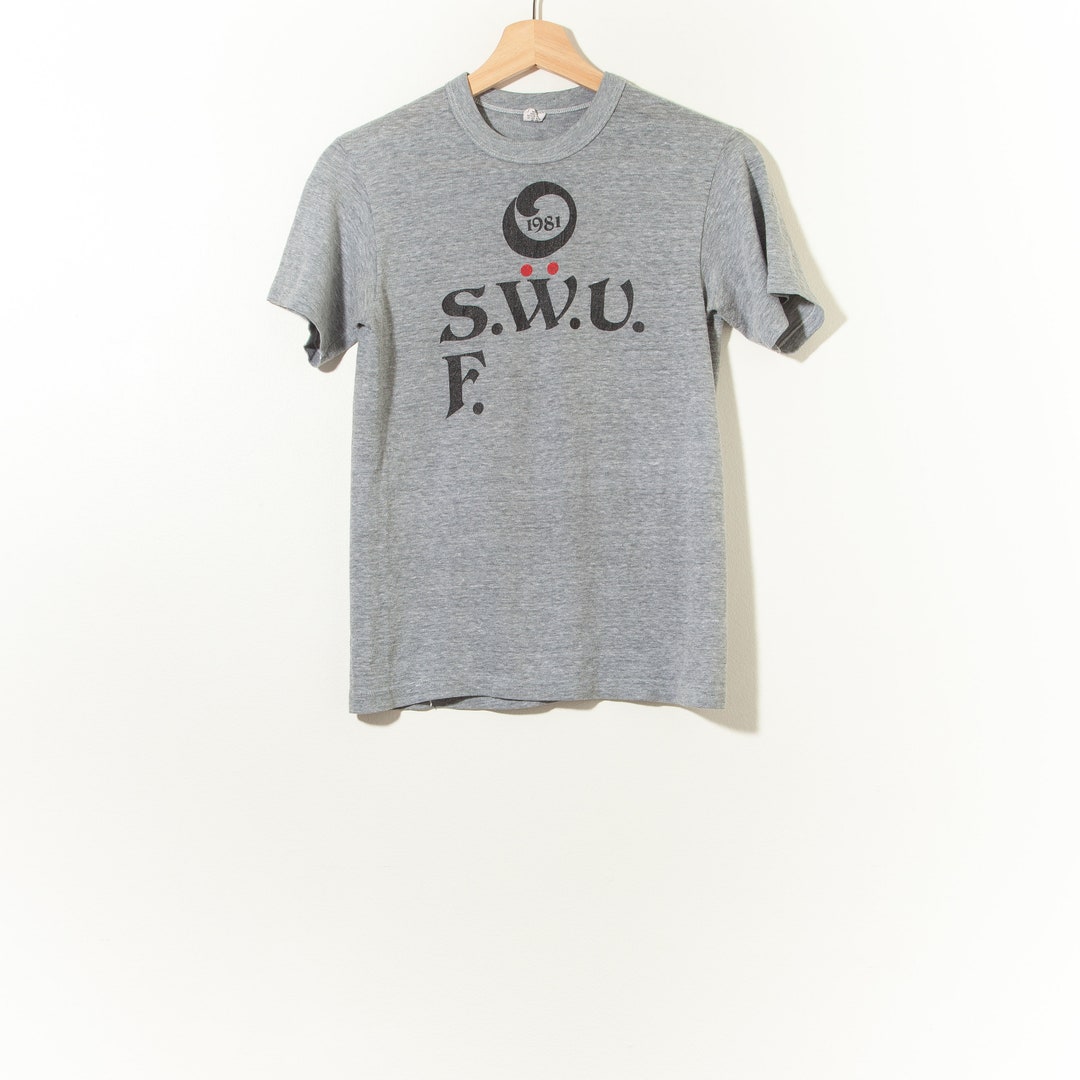 80s Vintage Distressed Single Stitch Heather Gray Tri Blend T-shirt ...