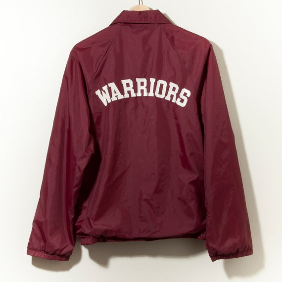 Vintage 80s Warriors Coaches Jacket Made in USA N… - image 2