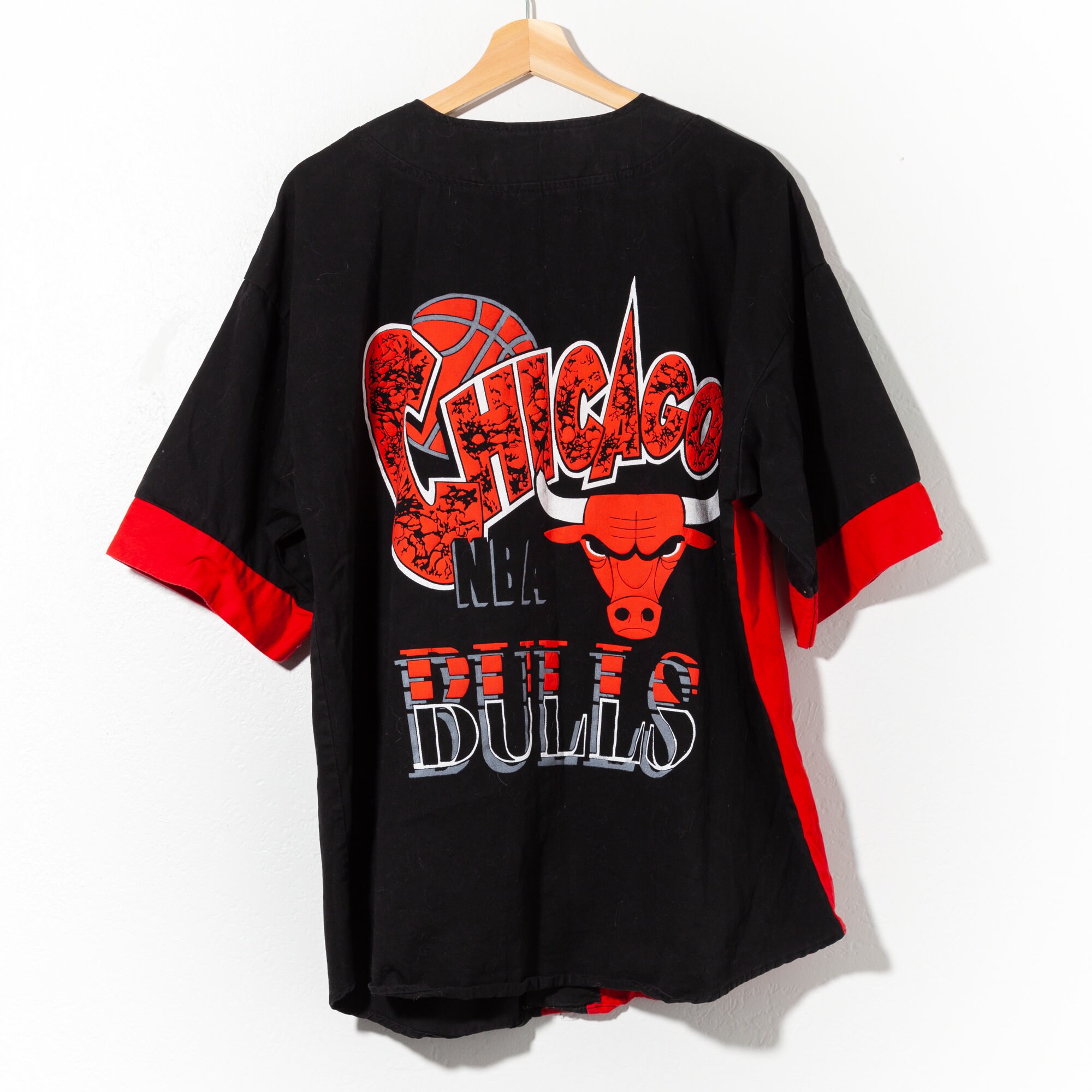 Vintage 1990s NOS Chicago Bulls Baseball Jersey Short Set Made in USA