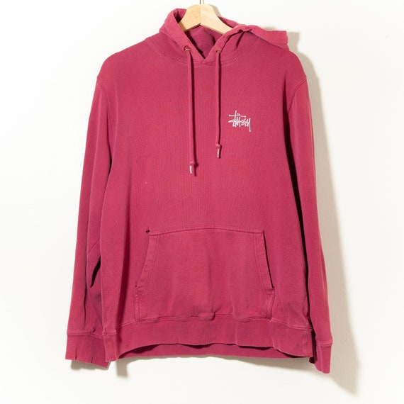90s Vintage Stussy Hoodie Pullover Sweatshirt Made