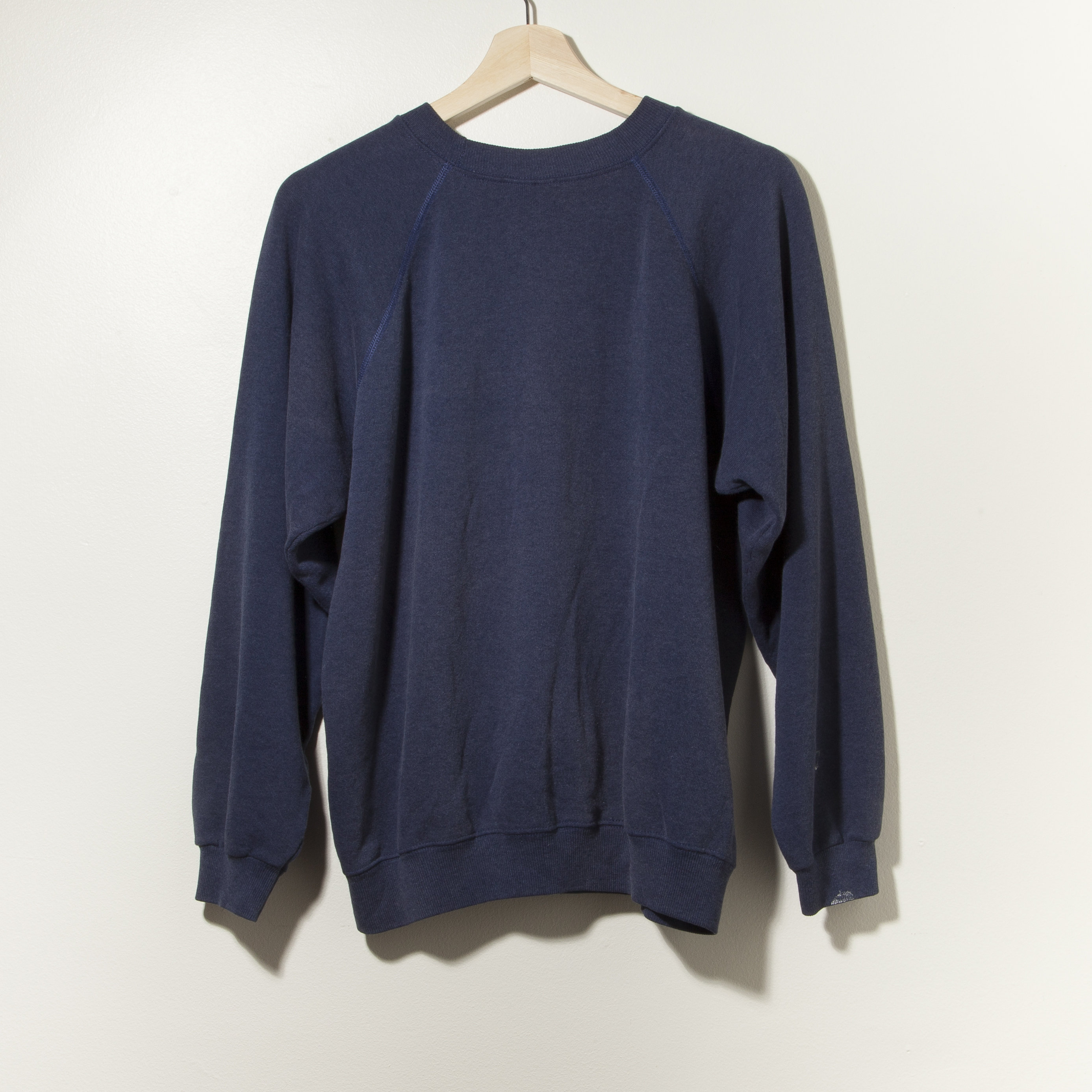 Vintage 80s Raglan Sweatshirt Distressed Navy Blue Single - Etsy