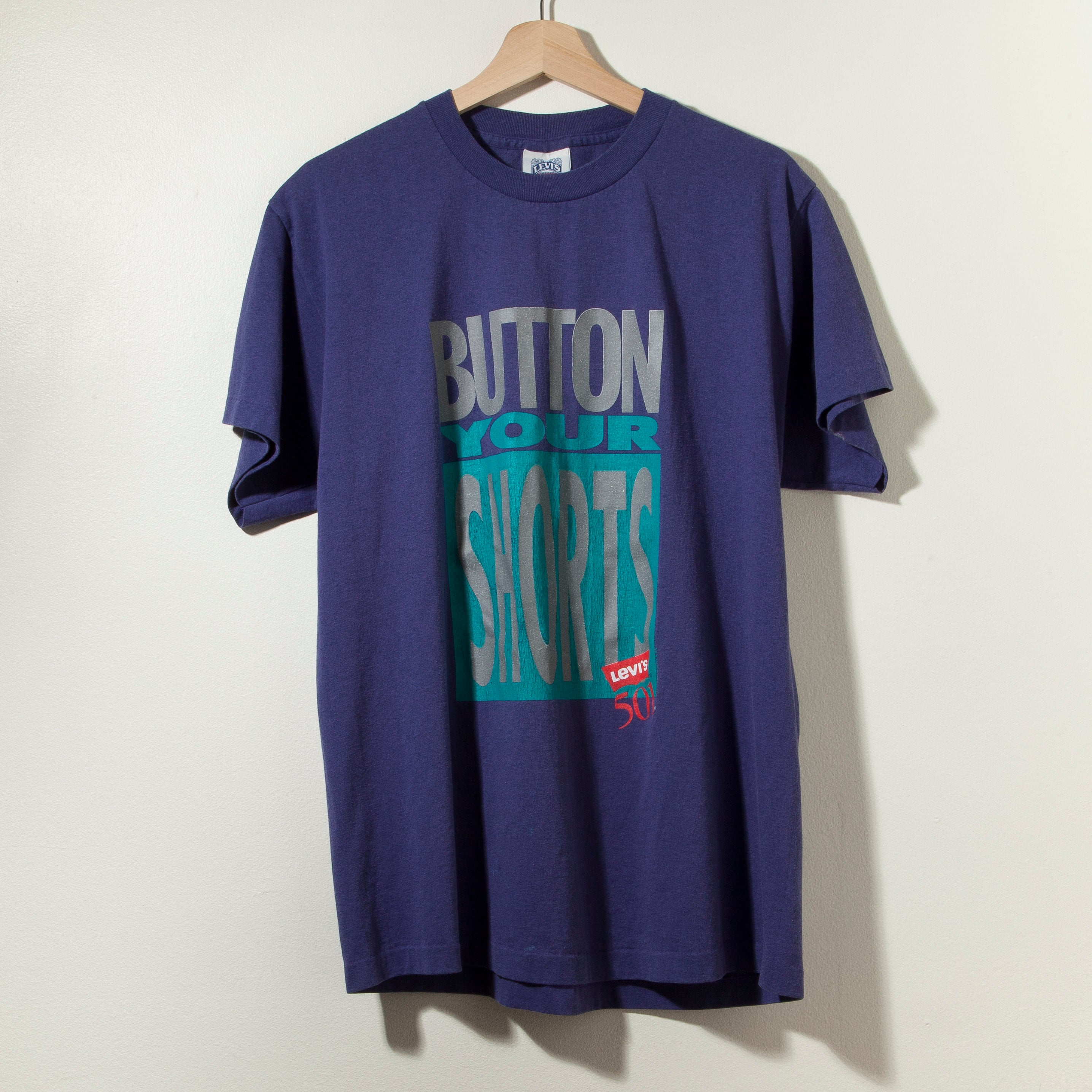 90s Vintage Levi's Button Your Fly Single Stitch T-shirt - Etsy