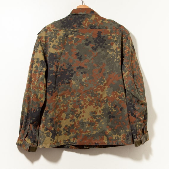 Vintage 90s Spotted Camouflage German Military Shirt … - Gem