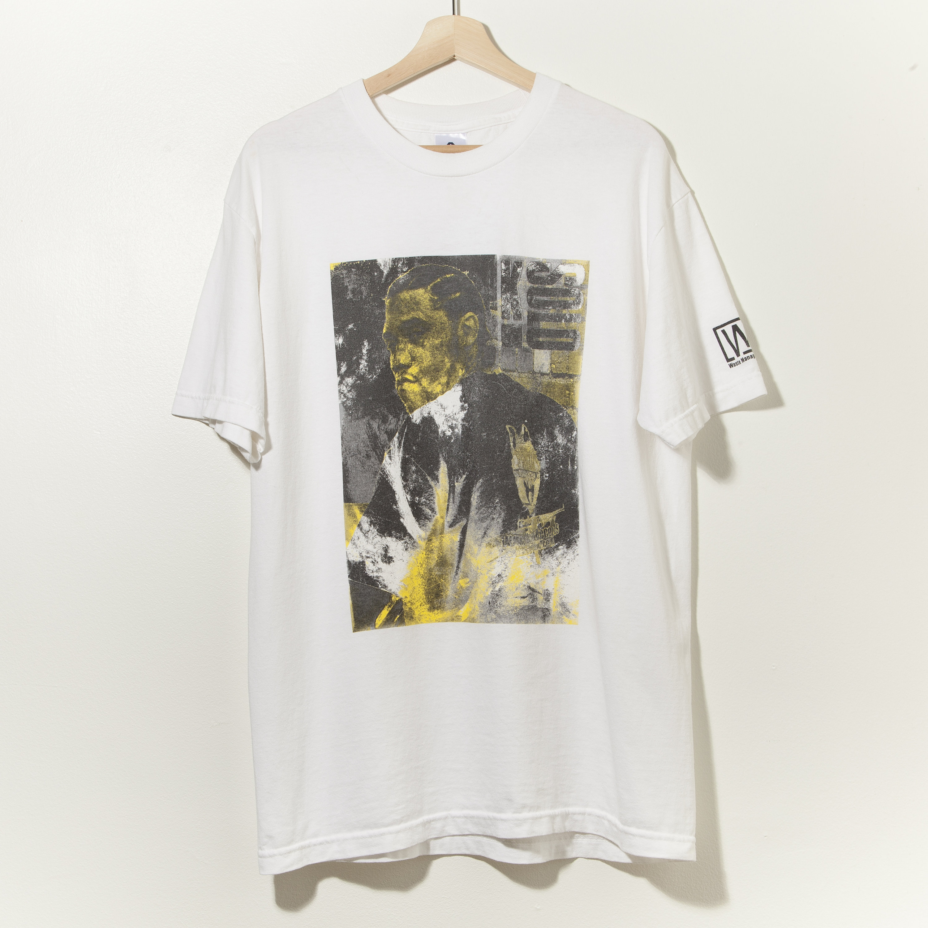 Vintage 90s 2000s K Solo Rap Tee Graphic T-Shirt Hip Hop Streetwear Urban New York White Black Silk Screen Waste Management Records